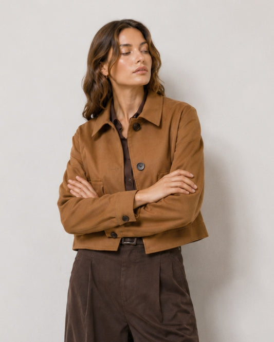 BravaParisCaramelCottonJacket_nbsp_withPockets