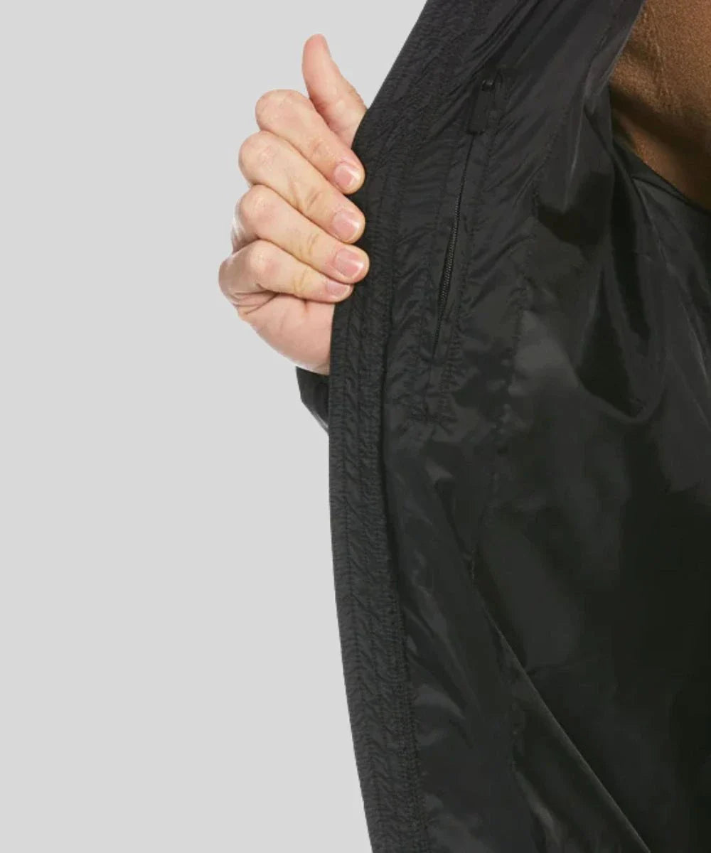 PerryLightweightHoodedBlackPufferJacketMens