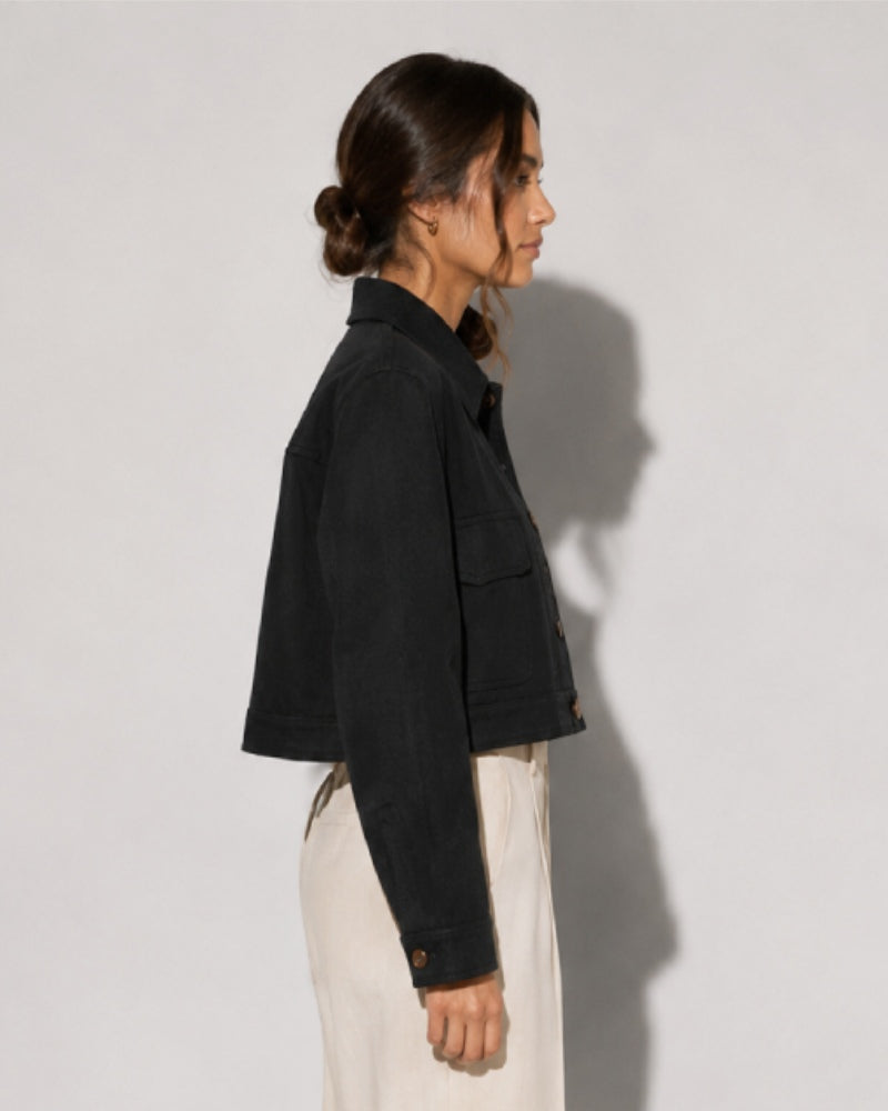 BlackBravaCropJacket