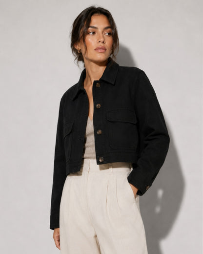 BlackBravaCroppedJacket