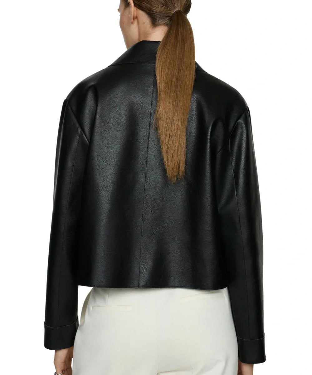 BlackWomenLeatherJacket