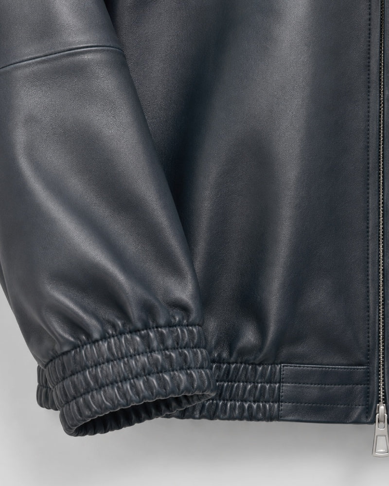 Midnight Leather Blouson Jacket