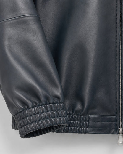 Midnight Leather Blouson Jacket