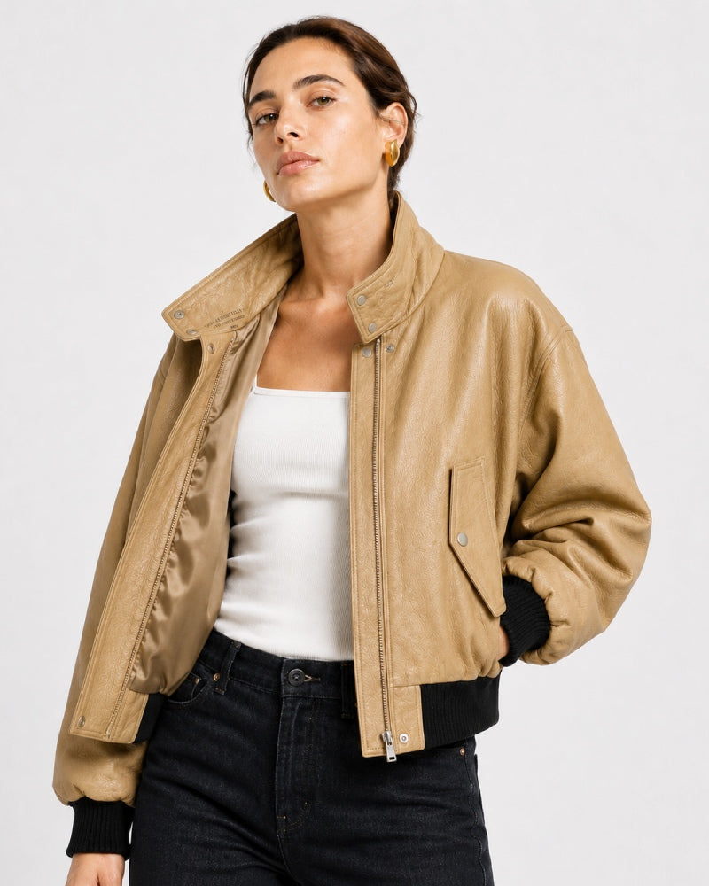 BriarCroppedLeatherBlousonJacket