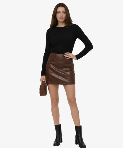 BrownMiniSkirt For Women