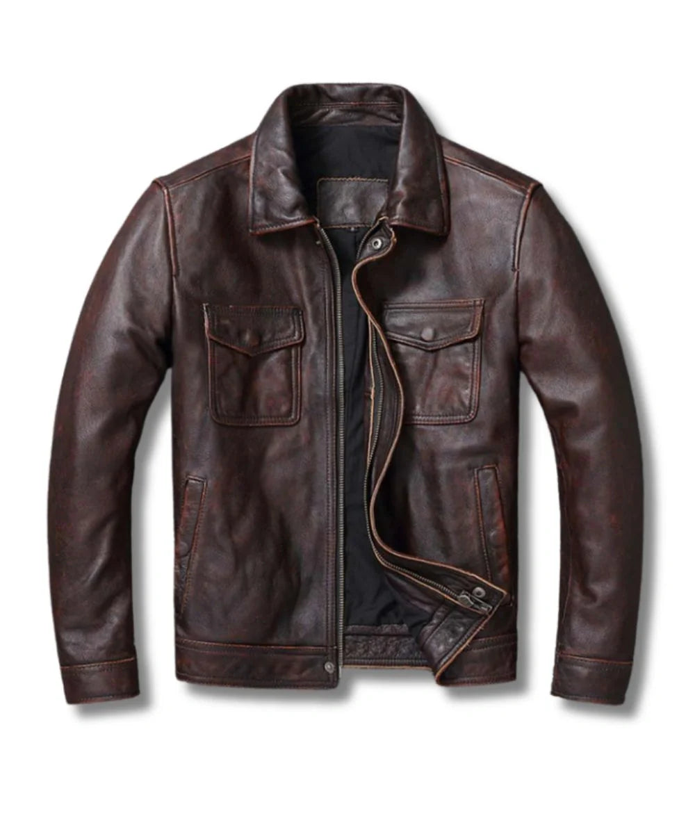 Dark Brown Leather Jacket