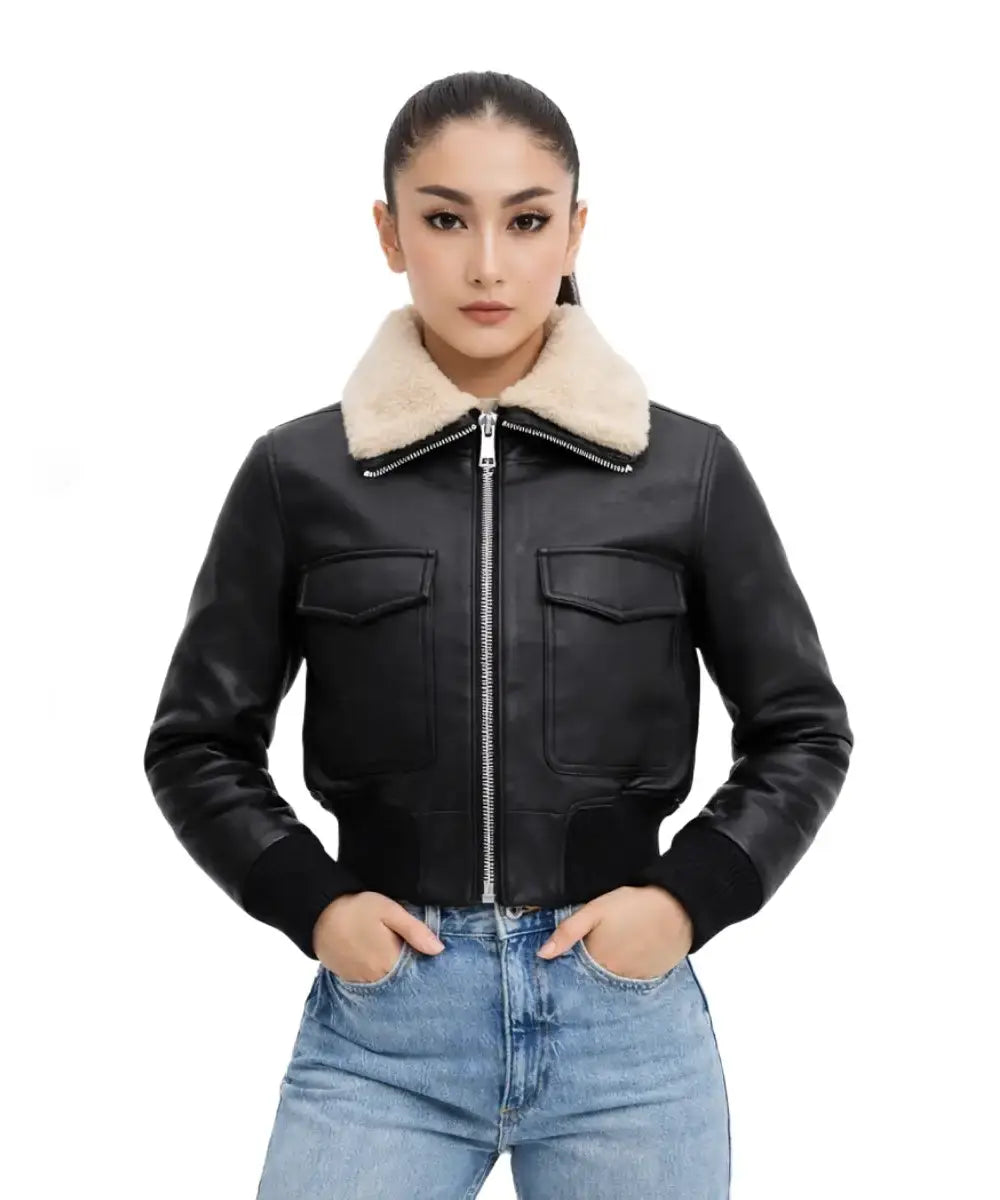 DoubleFaced Sherpa Lined ShearlingLeatherJacket