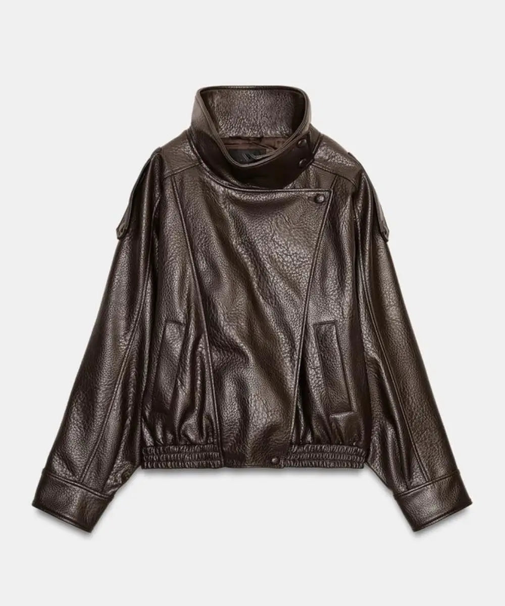 FW2526BrownLeatherJacket