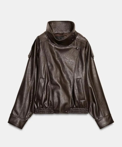 FW2526BrownLeatherJacket