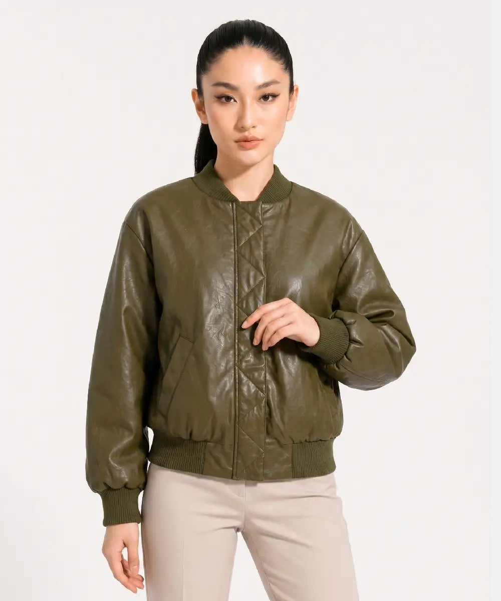 FauxLeatherBomberJacketWithShoulderPads