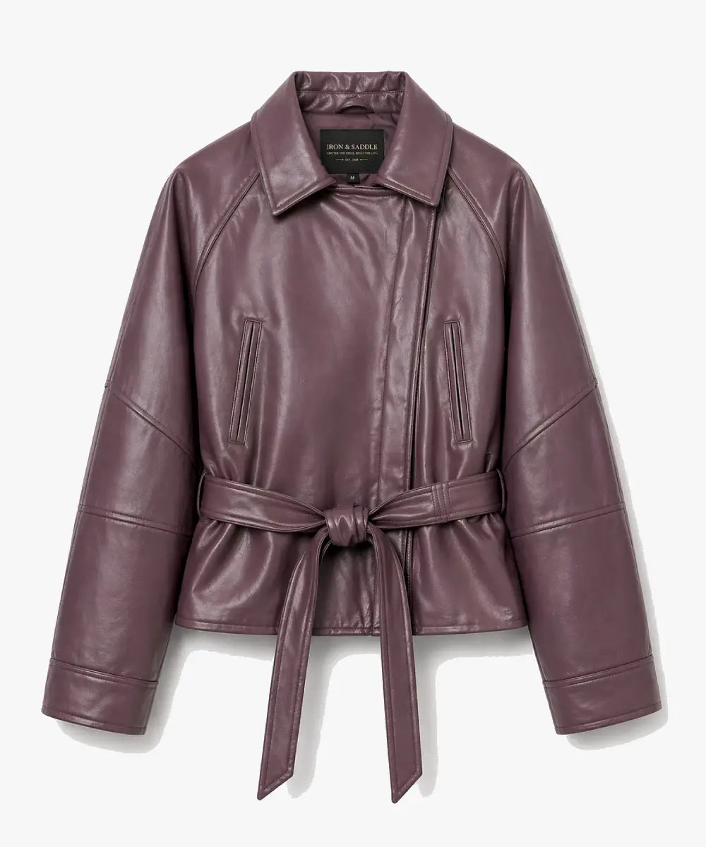 FauxLeatherPeplumJacket