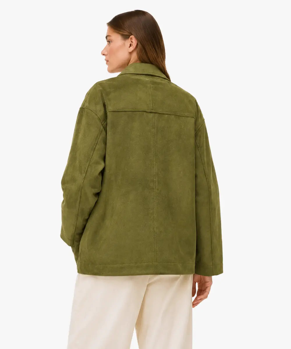 FauxSuedeGreenCoat