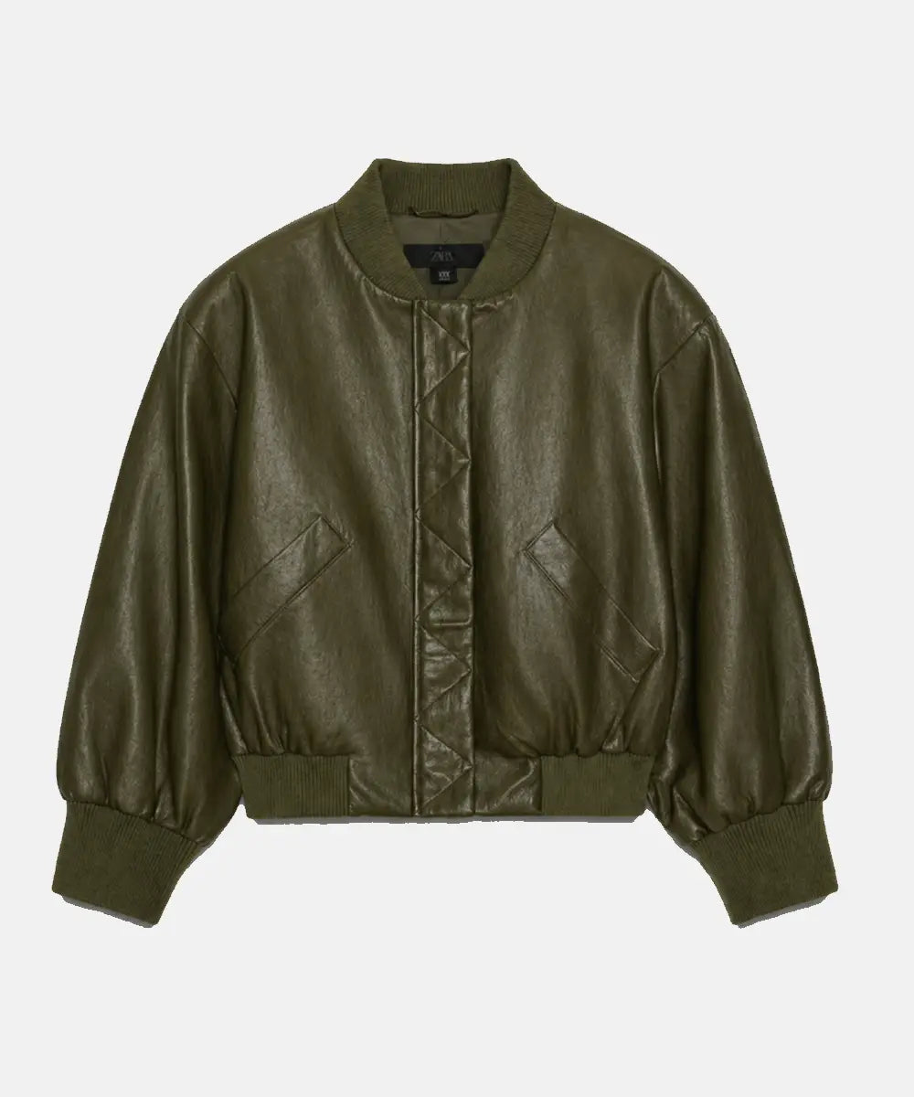 Green_Leather_Bomber_Jacket_With_Shoulder_Pads