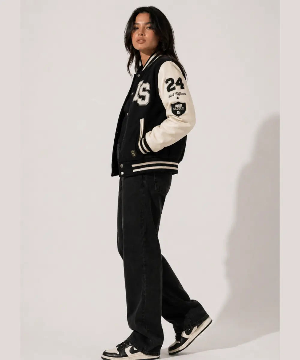 IronSaddleWomenFirstDropLettermanJacket