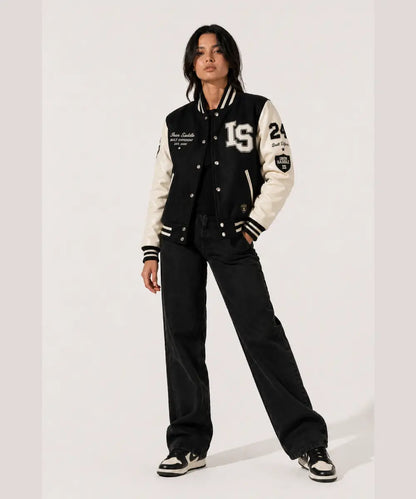IronSaddleWomenFirstDropVarsityJacket