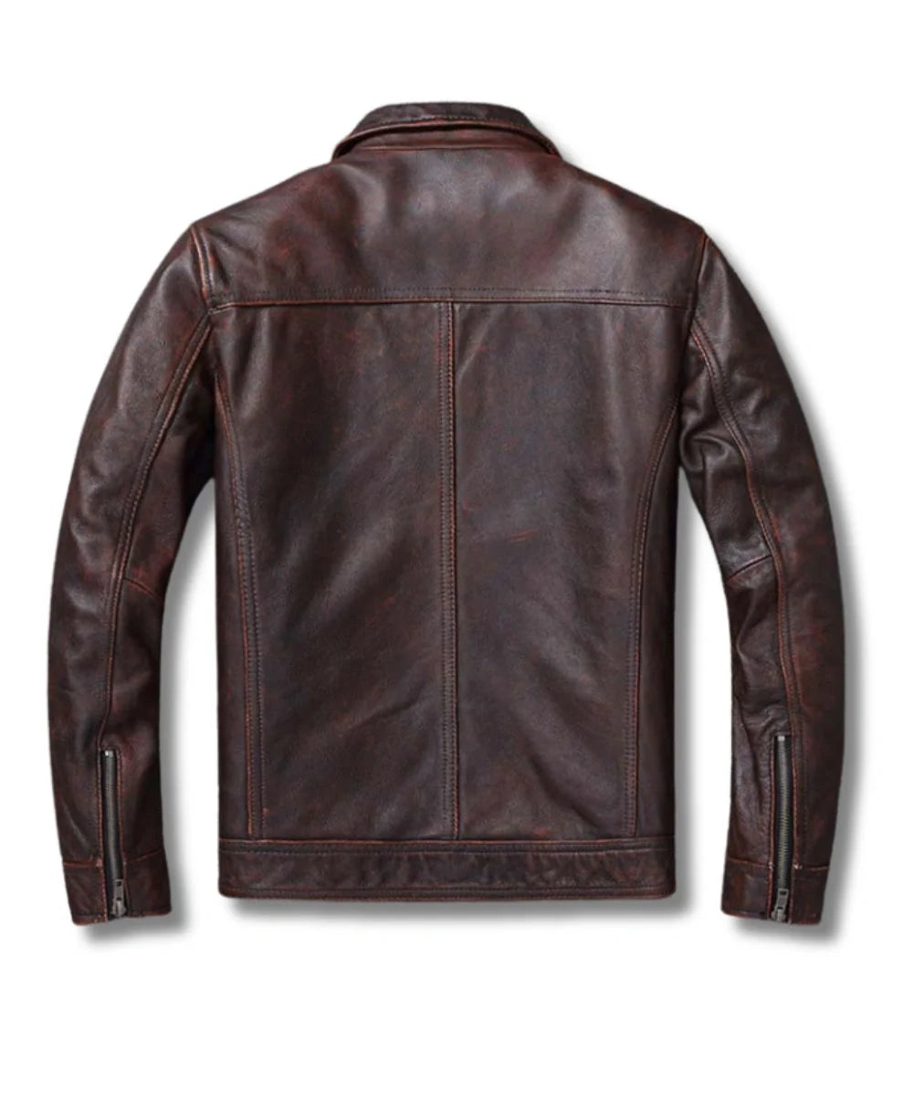 Leather Jacket Dark Brown
