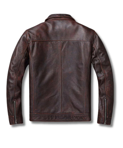 Leather Jacket Dark Brown