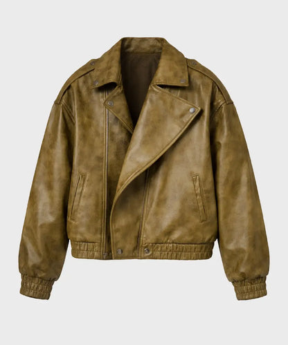 MANOversizedDoubleCollaredBikerJacket