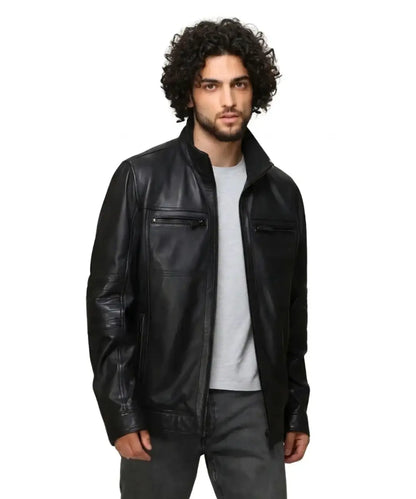 Men_Black_Biker_Leather_Jacket_With_Detachable_Hood