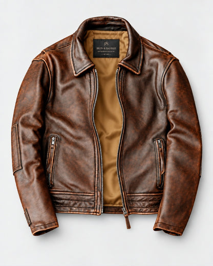 Men_Plain_Brown_Hand_Cuffs_Leather_Jacket