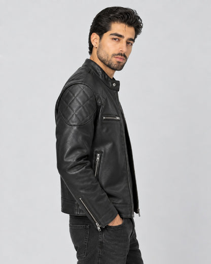 Men_Vintage_Cafe_Racer_Quilted_Calfskin_Black_Leather_Jacket