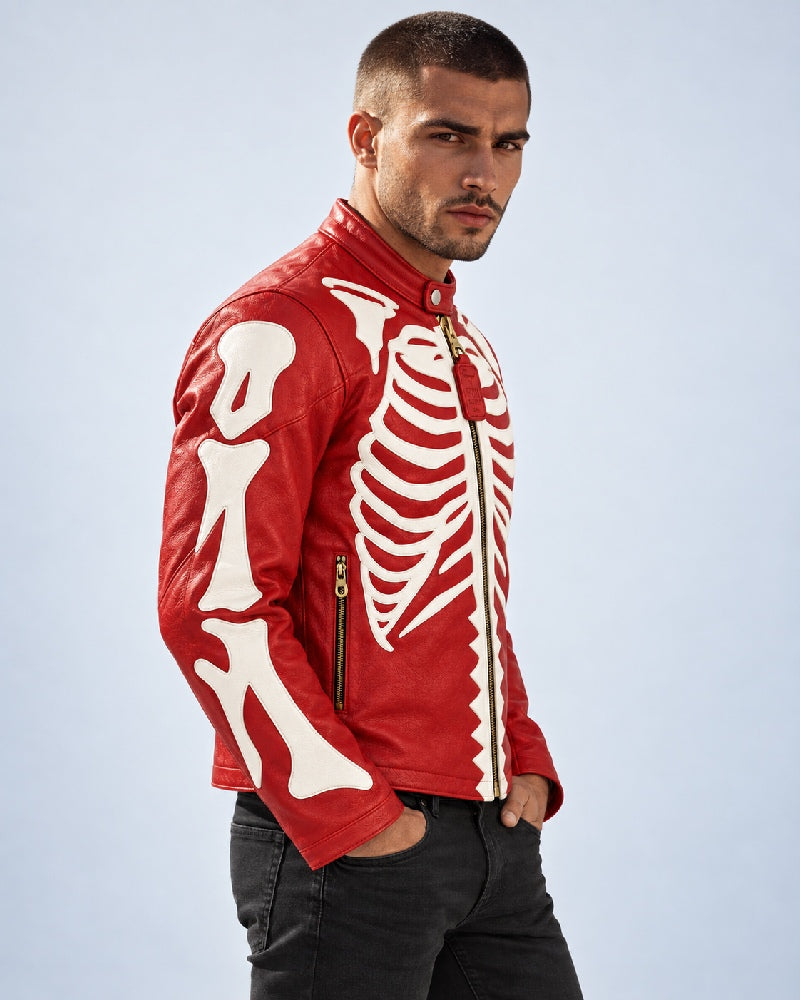 Skeleton Leather Bones Jacket