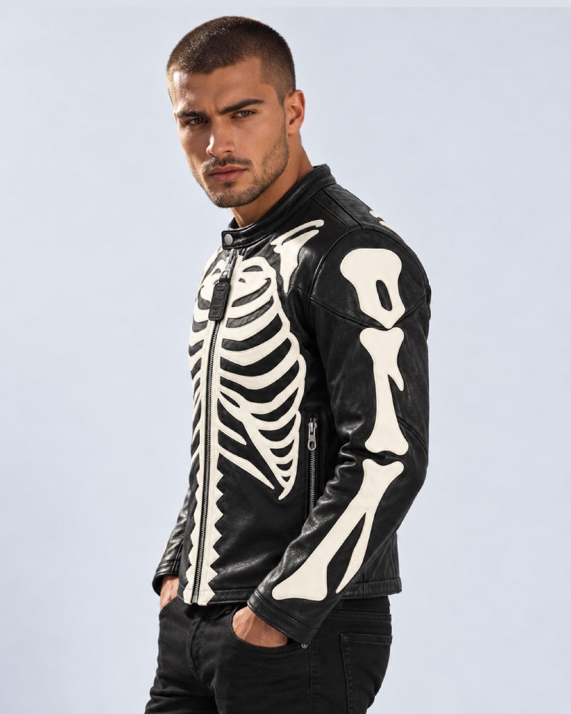 Skeleton Leather Bones Jacket