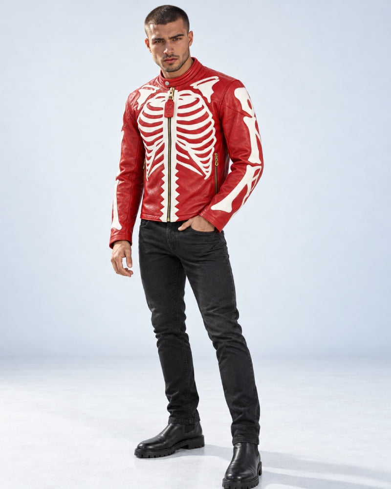 Skeleton Leather Bones Jacket