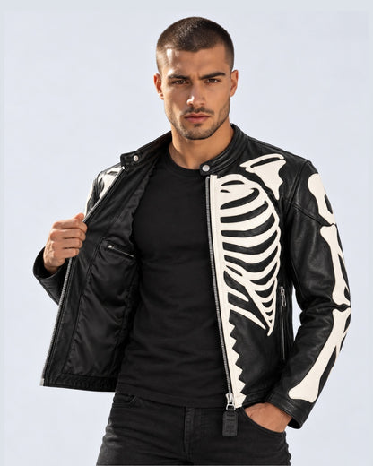 Skeleton Leather Bones Jacket