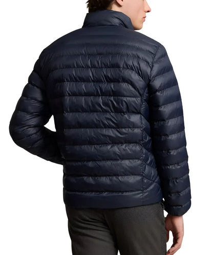 Men's Navy Blue Polo Puffer Jacket