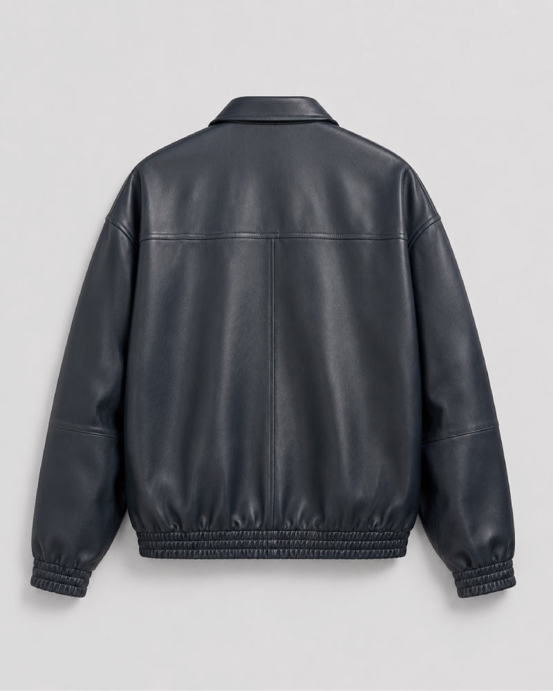 MensLeatherBlousonJacket