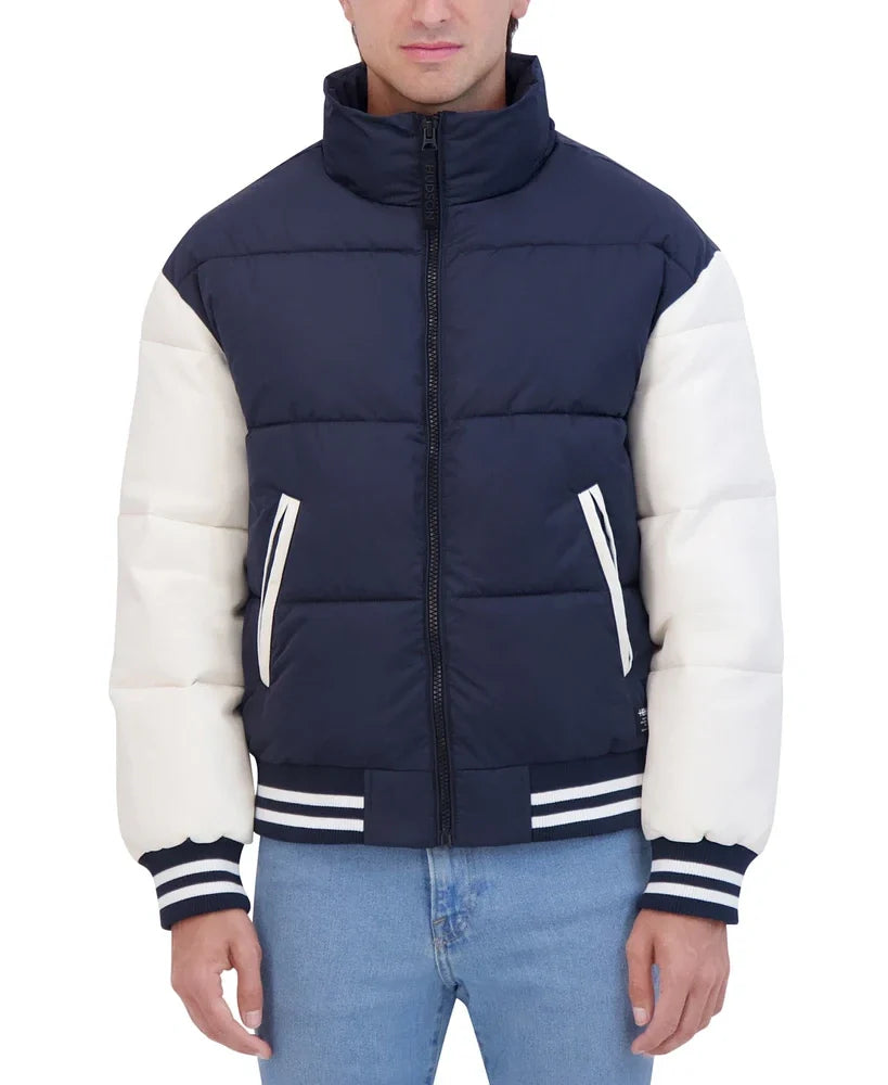 Mens Puffer Varsity Jacket