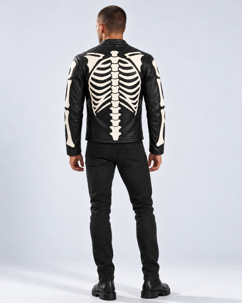 Skeleton Leather Bones Jacket