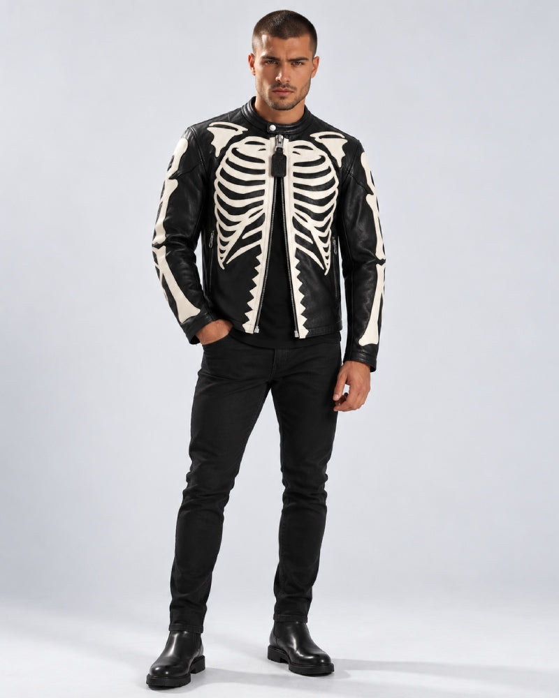 Skeleton Leather Bones Jacket