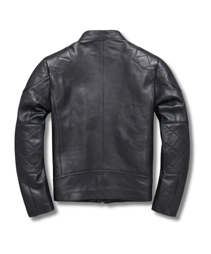 Mens Black Motorcycle Leather Jacket