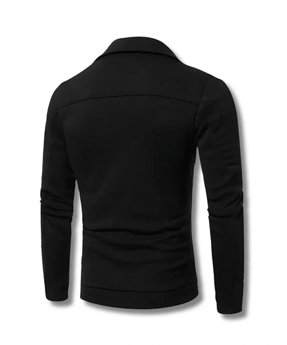Mens Black Suede Leather Bomber Jacket 