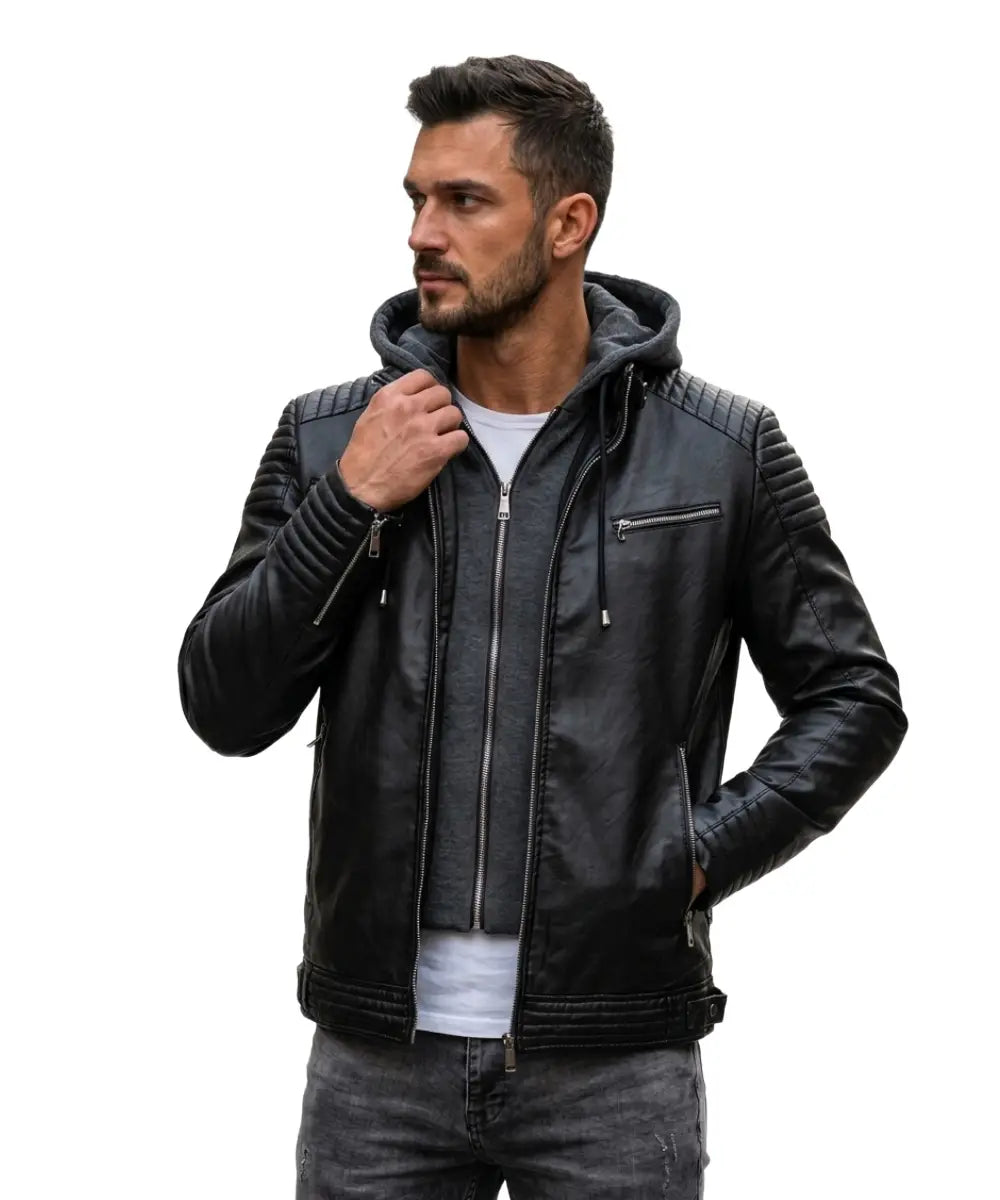 Mens_Motorcycle_Black_Leather_Jacket_With_Hood