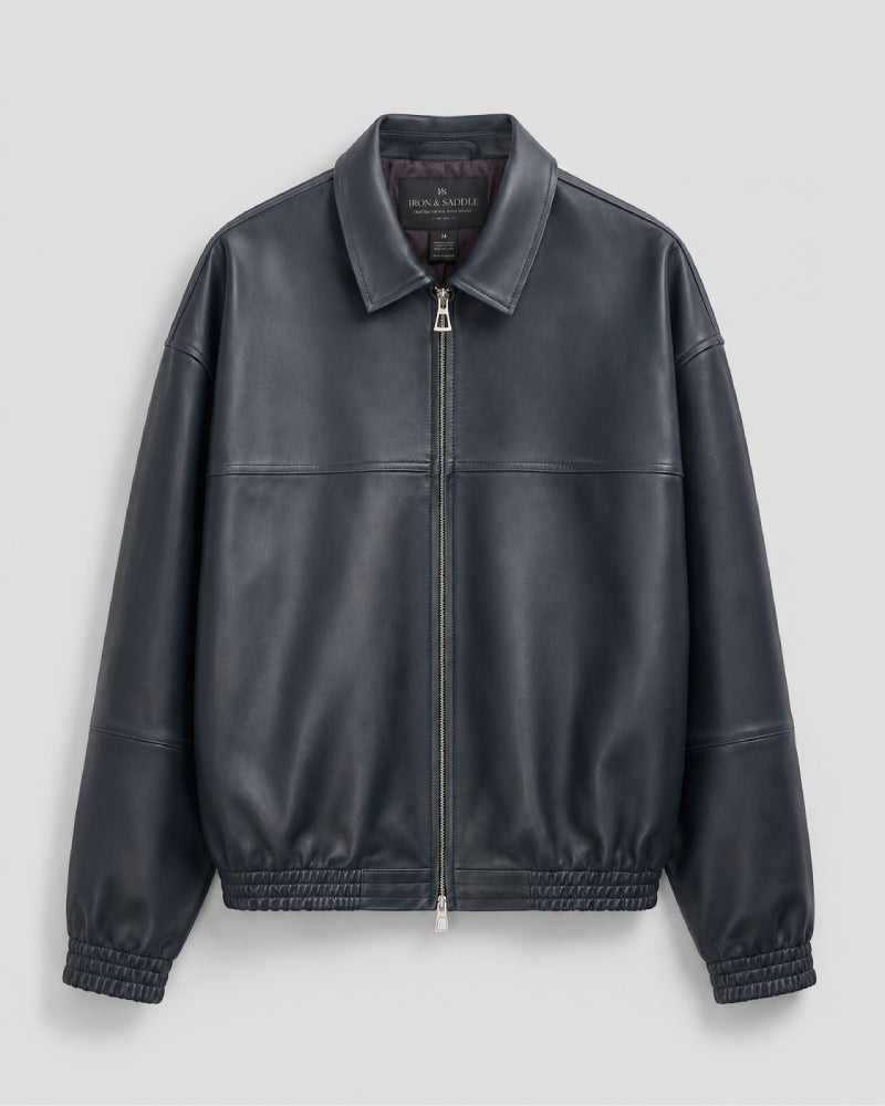 MidnightLeatherBlousonJacket