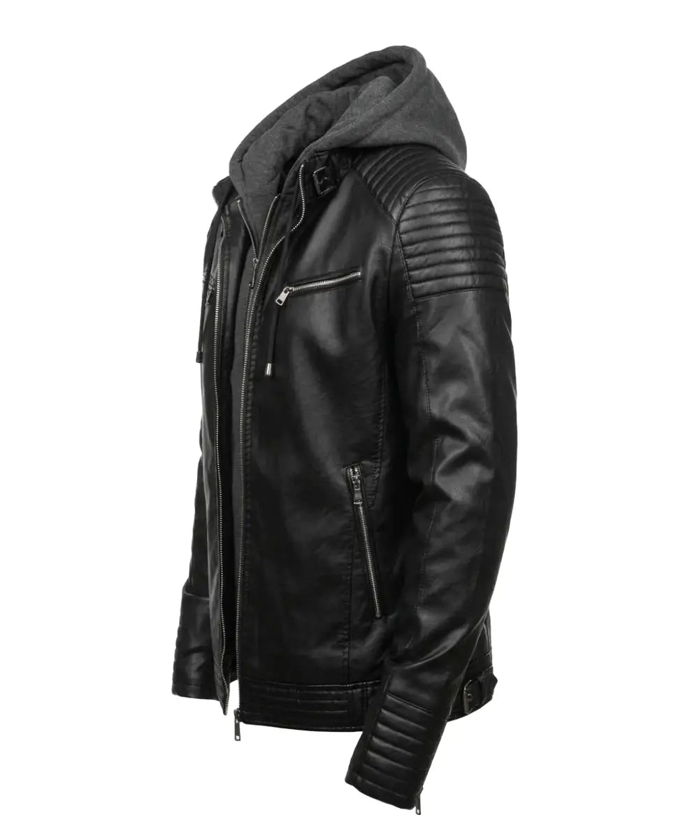 Motorcycle_Real_Black_Leather_Jacket_With_Hood