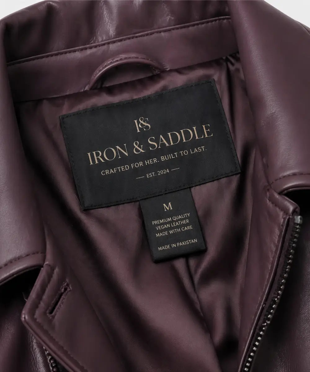 Women Faux Leather Peplum Jacket