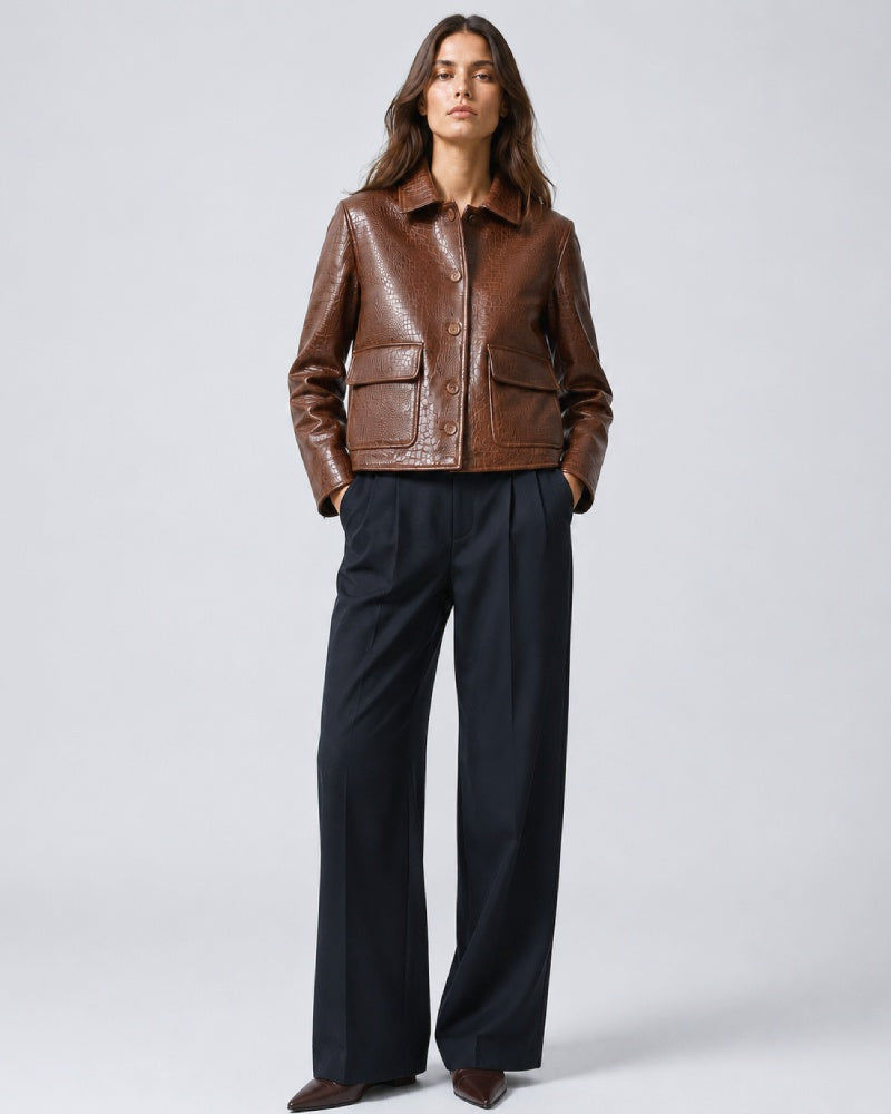 Nilo_Croc_Embossed_Brown_Leather_Jacket
