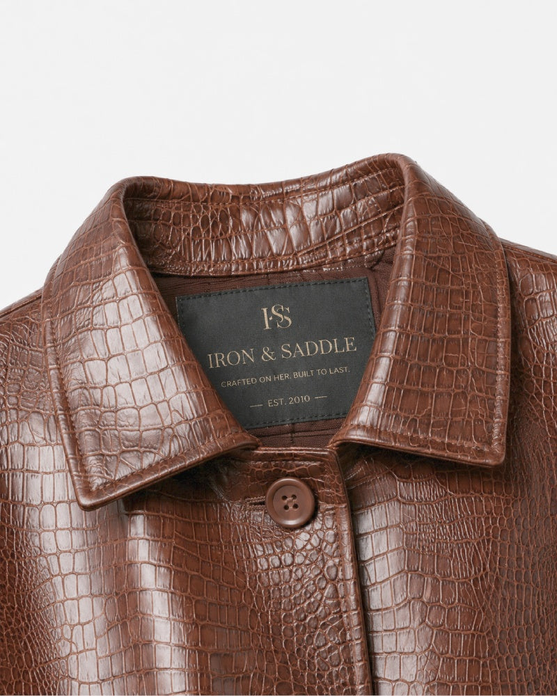 Nilo_Croc_Embossed_Brown_Leather_Jacket_for_women