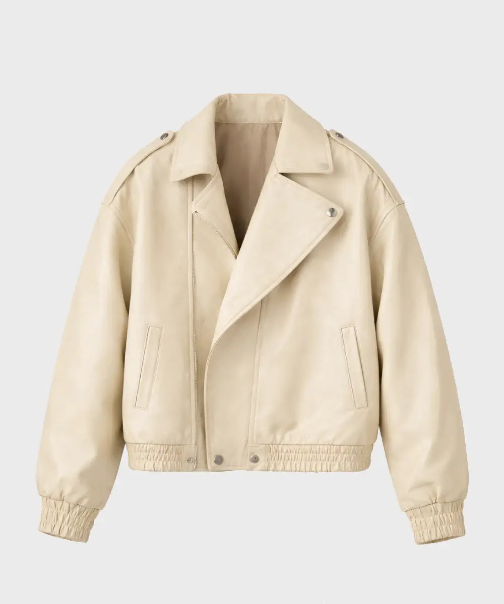 OFfWhiteOversizedDoubleCollaredBikerJacket