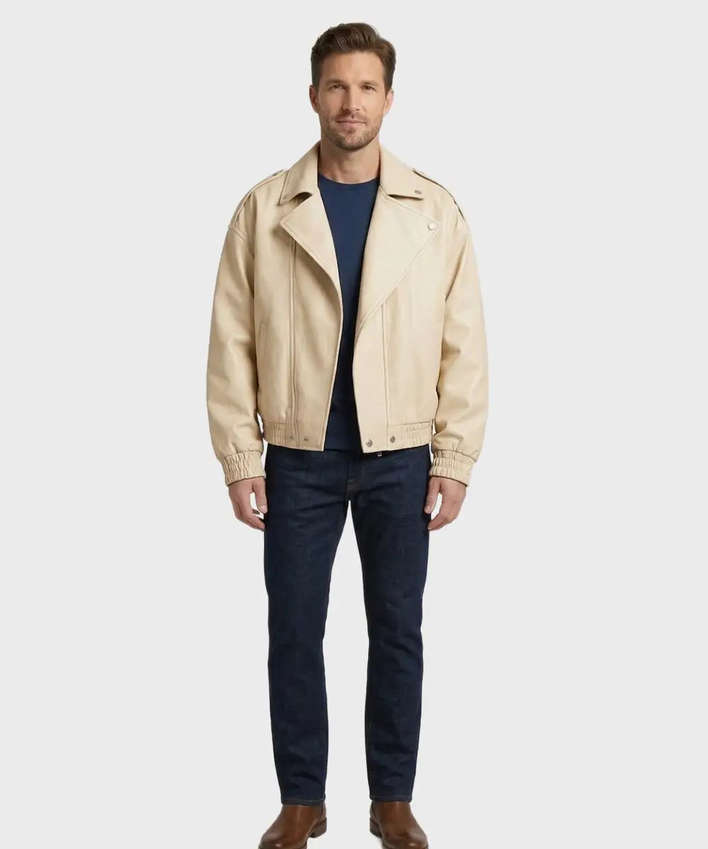 OversizedDoubleCollaredBikerJacket
