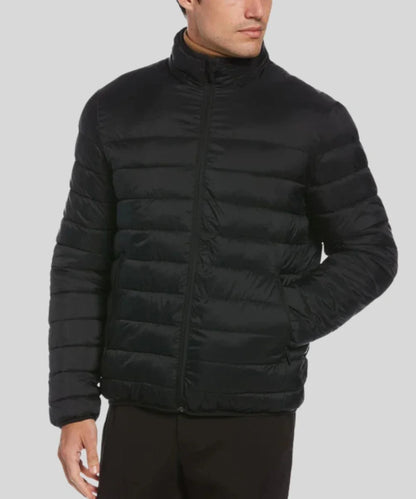 Perry Ellis Lightweight Hooded Puffer Jacket