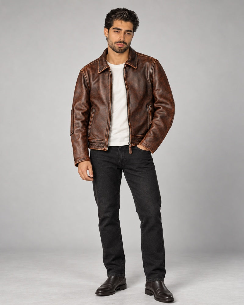 Premium_Men_s_Plain_Brown_Leather_Hand_Cuffs_Style_Jacket