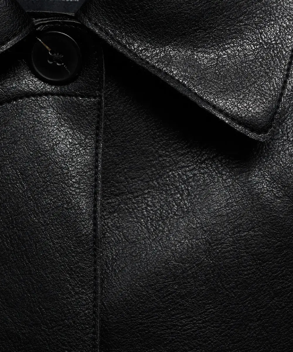 SabinaBlackLeatherJacketForWomen