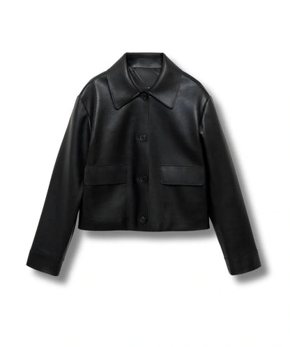 Sabina Faux Leather Jacket