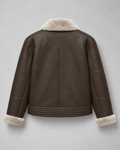 Shearling-lined_Brown_leather_aviator_jacket