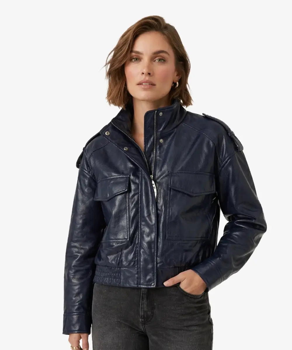 ShortLeatherEffectZaraJacket